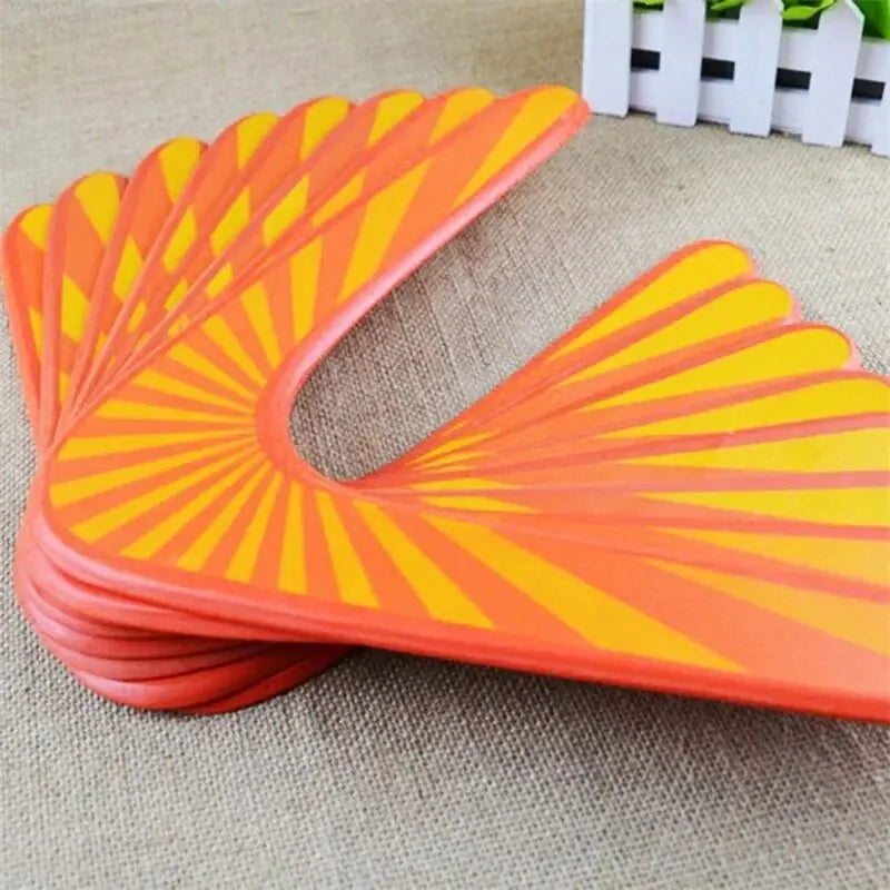 V Shaped Boomerang Flying Disc Throw Catch Wooden Return Dart Flying Outdoor Game Kids Toys Parent-child Interactive Game Props